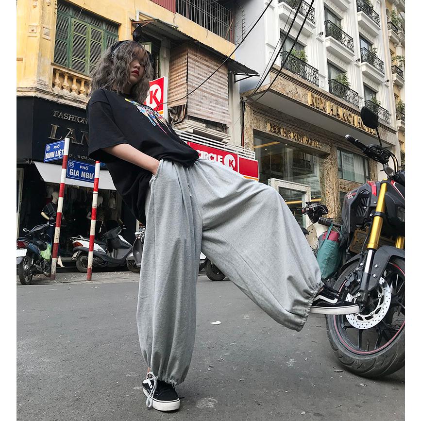 スウェットパンツ ルーズ レディース メンズ ワイド ストリート系 ボトムス ジャージ 韓国ファッション ゆったり 大きいサイズ 原宿系 ダンス 衣装 |  | 05