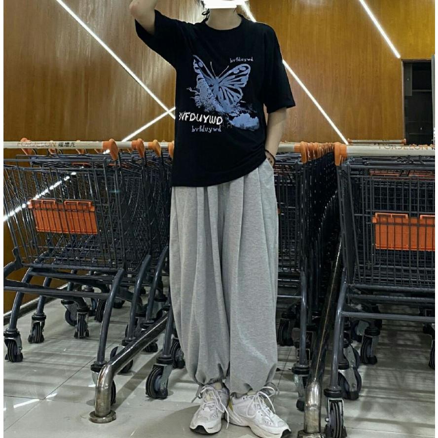 スウェットパンツ ルーズ レディース メンズ ワイド ストリート系 ボトムス ジャージ 韓国ファッション ゆったり 大きいサイズ 原宿系 ダンス 衣装 |  | 11