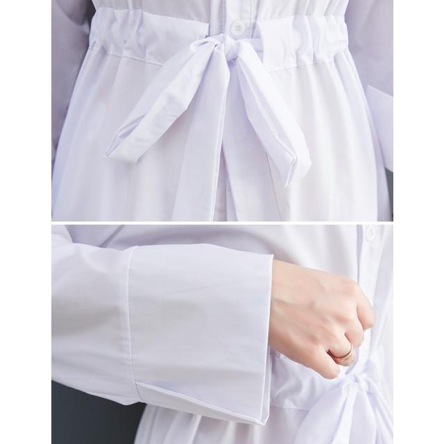 モード系 シャツワンピース 個性的 長袖 前開き ミモレ丈 膝丈 レディース オーバーサイズ ワンピ 大人きれいめ アシメ 韓国 春夏 20代 30代 |  | 12