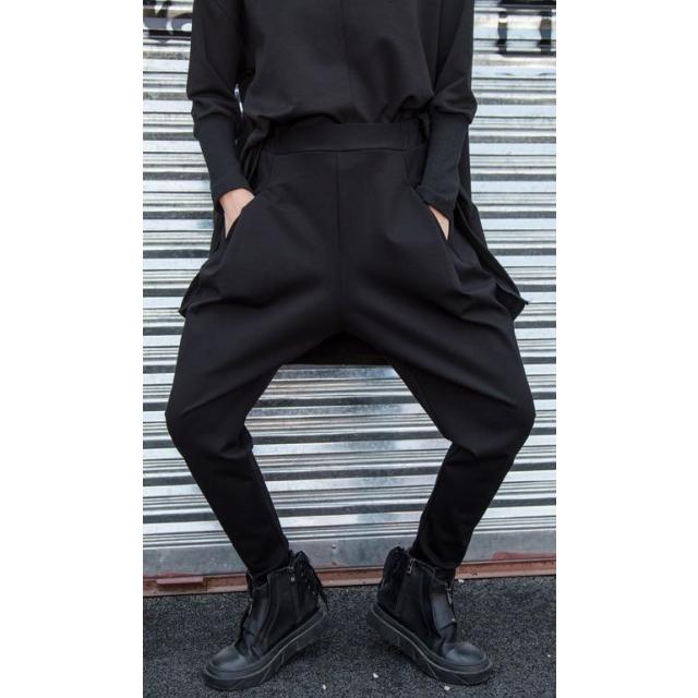 ジョガーパンツ レディース サルエルパンツ ジャージ ゴシック 韓国
