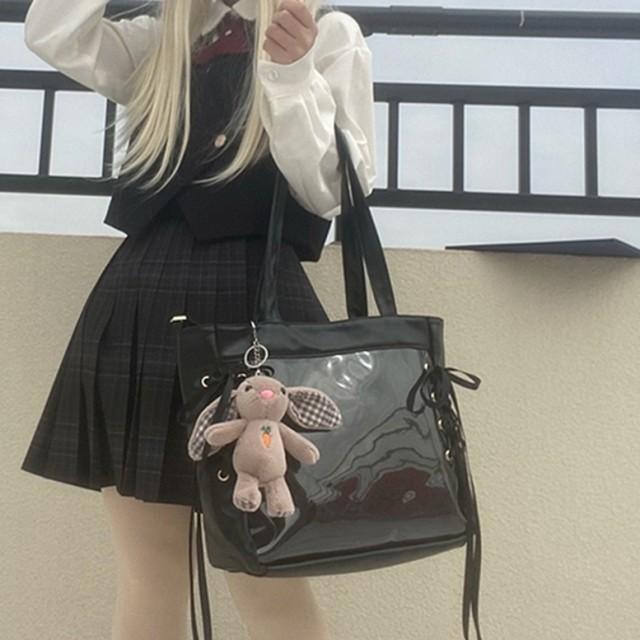 影片みか 痛バッグ A3フリルデザイン痛バッグ用トートバッグ(Black Limited) | 推しカラー