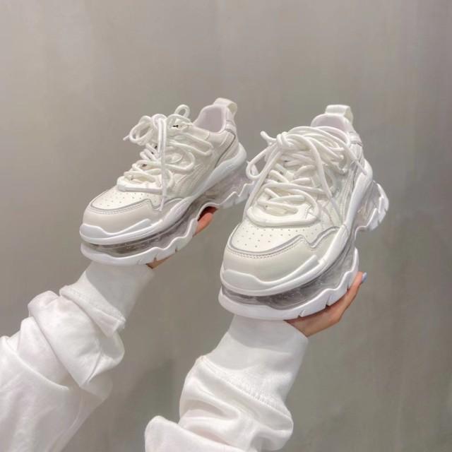 美品 マルニ 38 25 プラットフォーム スニーカー 厚底 リボン ホワイト 厚底スニーカー レディース シューズ ダッドスニーカー