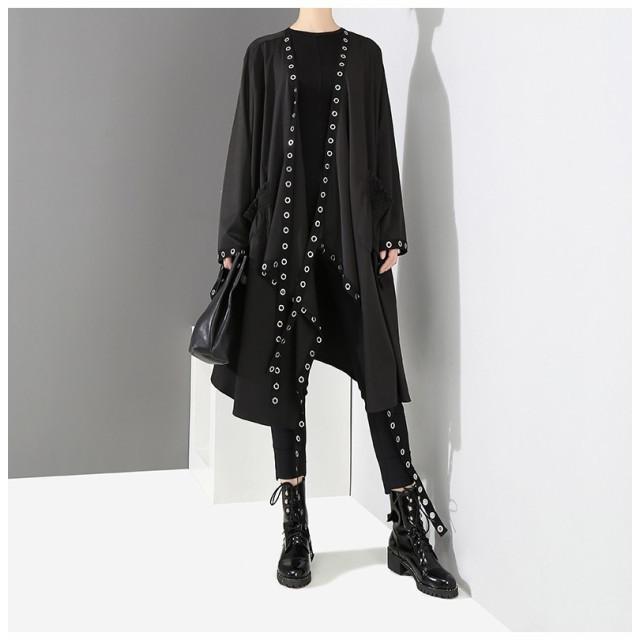 黒のロングカーディガン「Quiet Please」 黒のロングカーディガン「Quiet Please」 ロング カーディガン