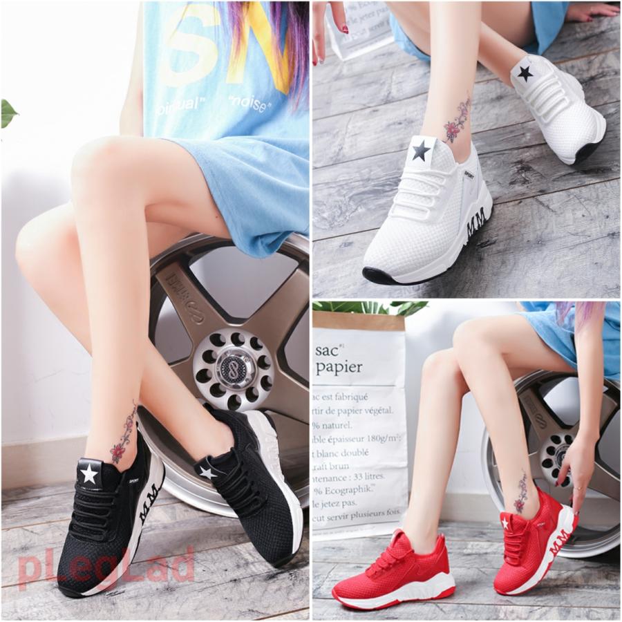 スニーカー レディース スポーツシューズ 厚底 インヒール シューズ カジュアル スポーツ トレーニング ジム ランニングシューズ ジョギング |  | 06