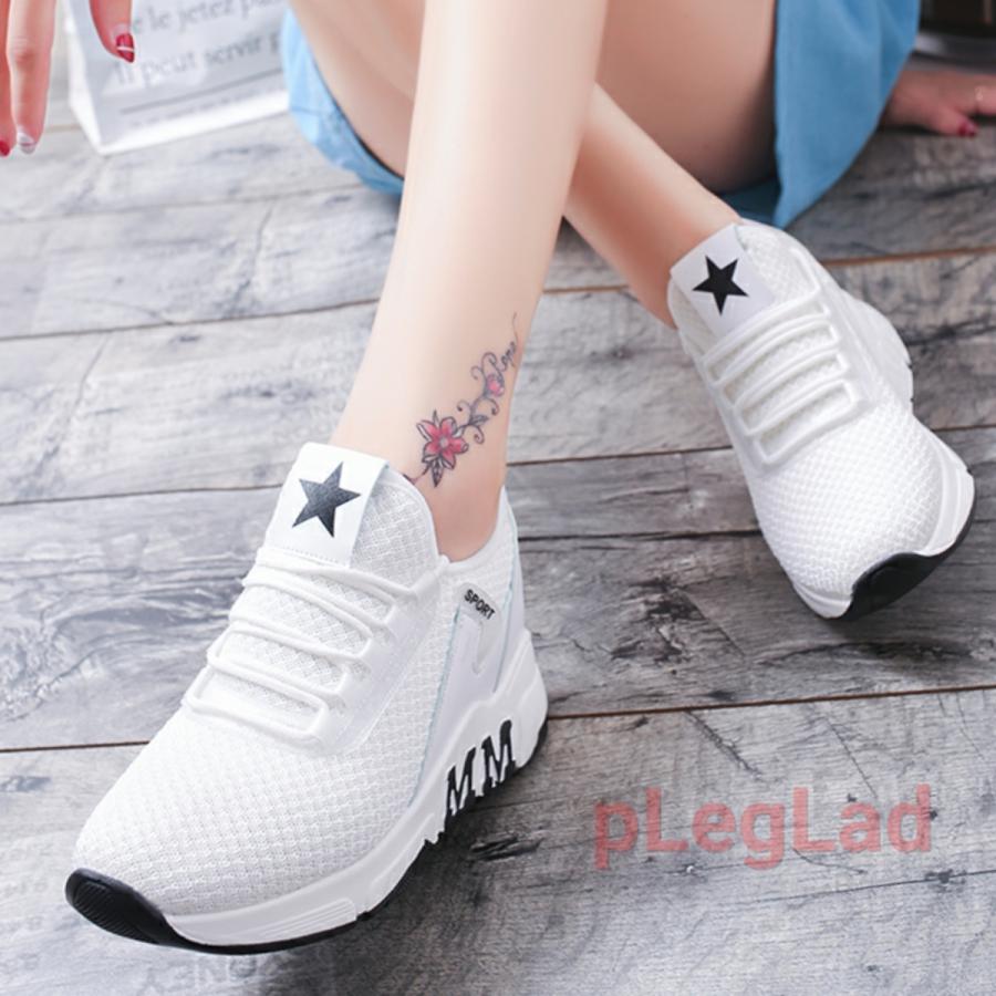 スニーカー レディース スポーツシューズ 厚底 インヒール シューズ カジュアル スポーツ トレーニング ジム ランニングシューズ ジョギング |  | 08