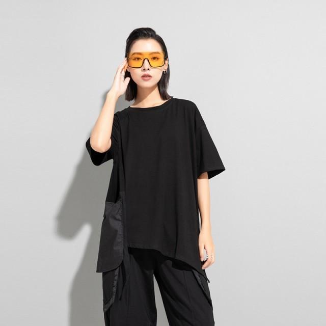 トップス レディース Tシャツ デザイン 半袖 シャツ モード系 個性的