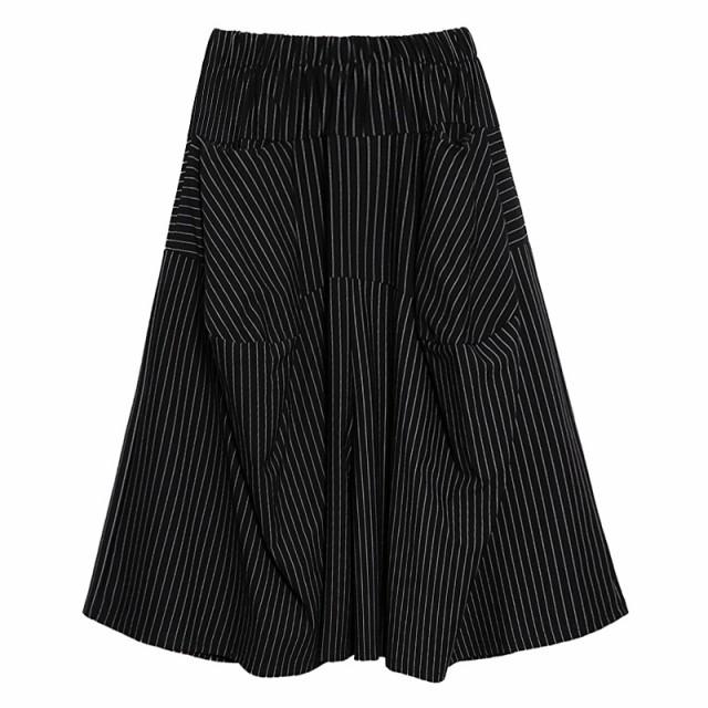 ワイドパンツ レディース 袴パンツ スカート風 ロング丈 韓国 ガウチョ