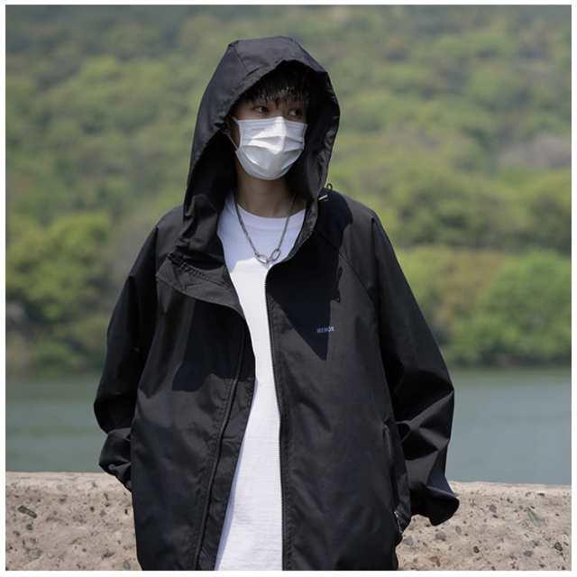 ウィンドブレーカー メンズ パーカー ジャケット フード付き アウター