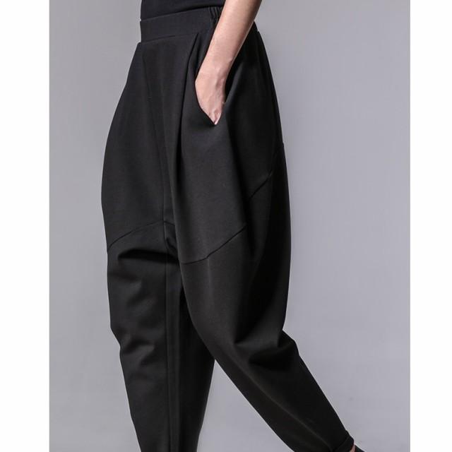 サルエルパンツ レディース クロップドパンツ モード系 パンツ 9分丈