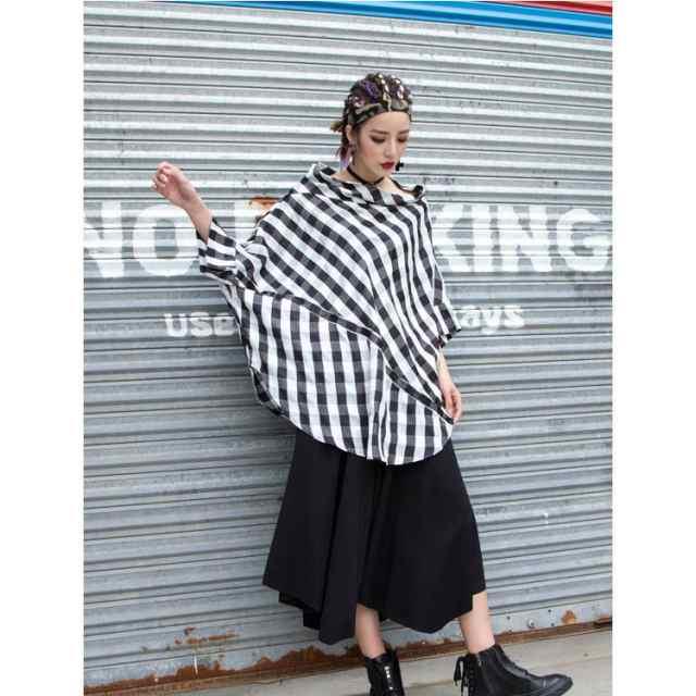 トップス レディース 半袖 モード系 Tシャツ 個性的 不規則 大人