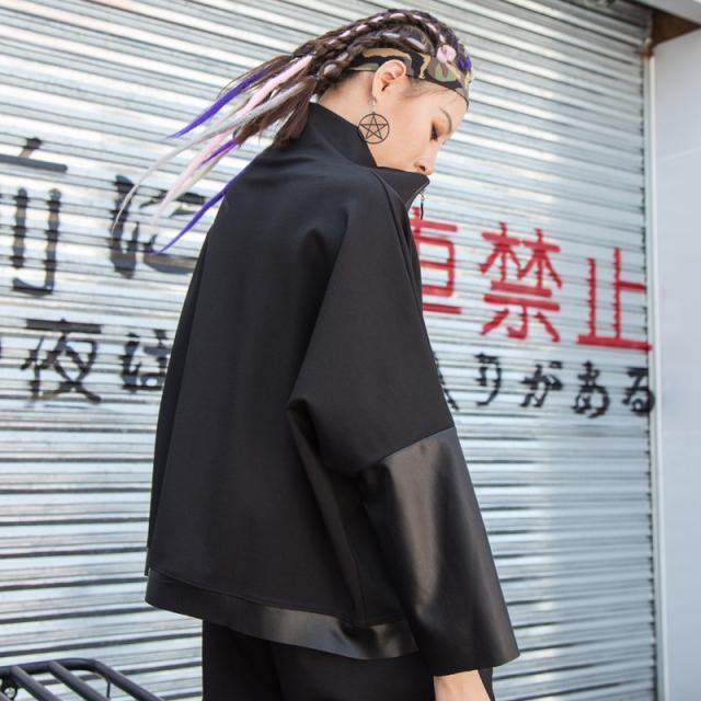 トップス レディース トレーナー モード系 長袖 ハイネック 個性的