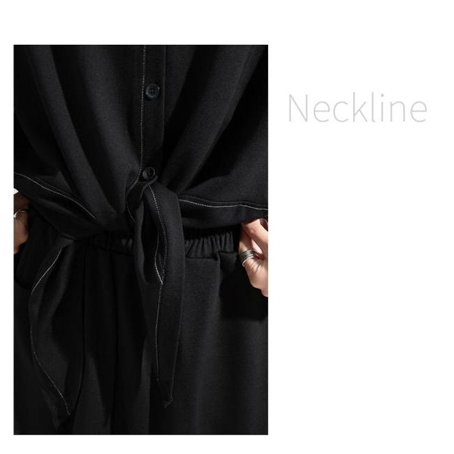 シャツ レディース トップス モード 長袖 個性的 アシンメトリー 不