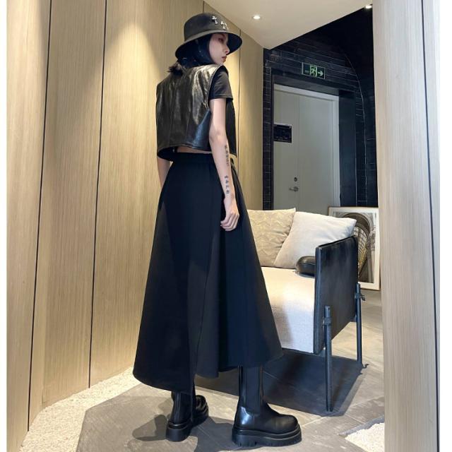 スカート ロング レディース 個性的 モード系 アシンメトリー 不規則