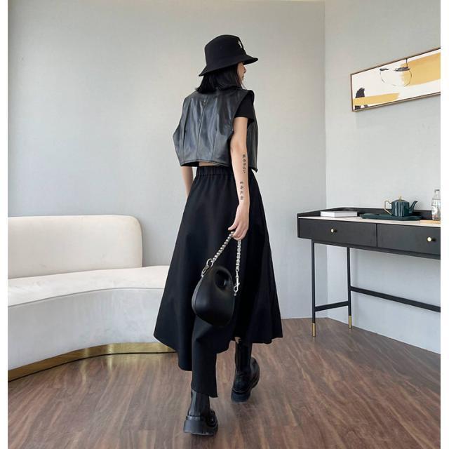 スカート ロング レディース 個性的 モード系 アシンメトリー 不規則