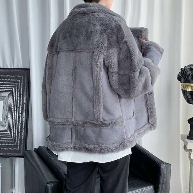 ライダースジャケット ファージャケット メンズ アウター ショート