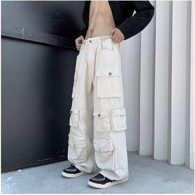 カーゴパンツ メンズ ストリート系 ボトムス ズボン ストレート