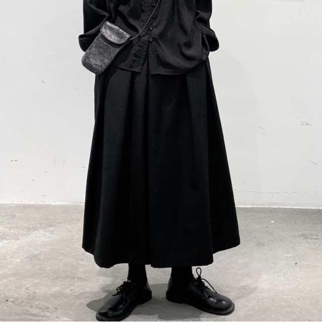 ワイドパンツ メンズ モード系 袴 パンツ ボトムス 個性的 ルーズ 袴