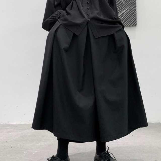 ワイドパンツ メンズ モード系 袴 パンツ ボトムス 個性的 ルーズ 袴