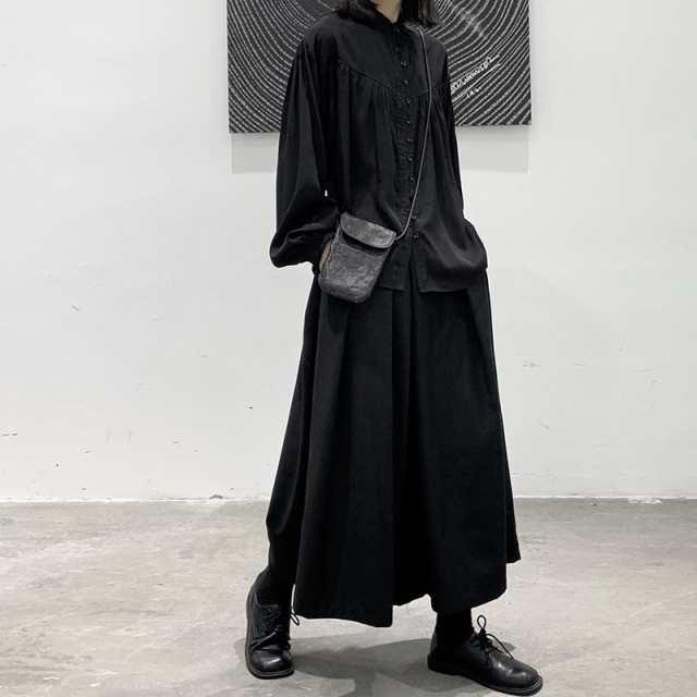 ワイドパンツ メンズ モード系 袴 パンツ ボトムス 個性的 ルーズ 袴