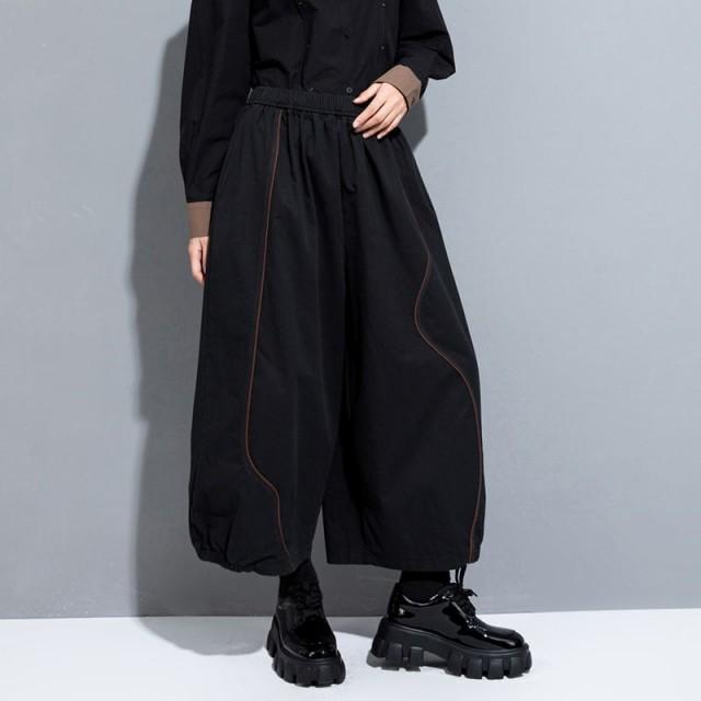 ワイドパンツ レディース モード系 サルエルパンツ ボトムス 個性的
