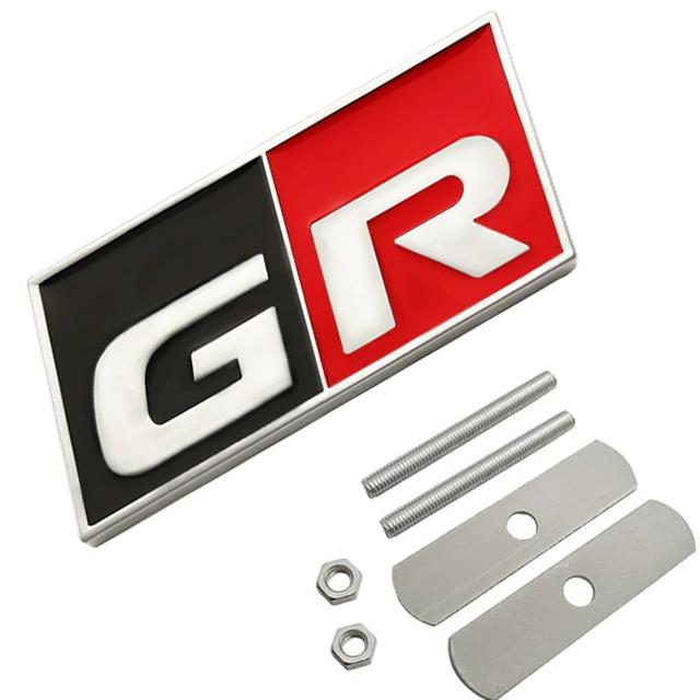 Gr Sprortグリルエンブレム ロゴなし 3d立体デザイン Grスポーツグリルエンブレム Toyota車のエンブレムに アルミ素材 メッキエンブレム Pb309c プレンヌ 通販 Yahoo ショッピング