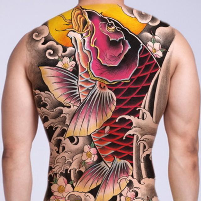 Pb3m Tatooシール タトゥーシール 和柄 和彫り入れ墨シール 背中用入れ墨シール 簡単で長持ち イベントや動画撮影に リアルな刺青シール Pb3m プレンヌ 通販 Yahoo ショッピング