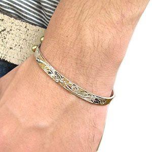 激安 メンズ ブレスレット メンズバングル シルバー シンプル ハワイアンバングル シンプル ハワイアンバングル シルバー メンズアクセサリー Vidaaguacate Com