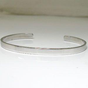 バングル シンプル シルバー メンズバングル ブレスレット_4