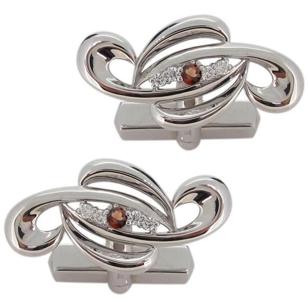 カフス シルバーアクセサリー メンズ カフスボタン 唐草 カフリンクス 1月誕生石 ガーネット 父の日 プレゼント Www Supersport Tn