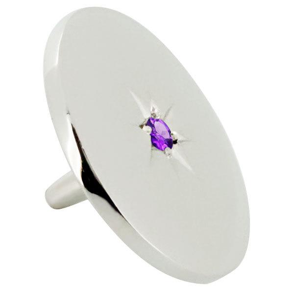 ボールマーカー ゴルフ 18金 イエロー オリジナル アメジスト 誕生石 ボールマーカー ゴルフ 18金 イエロー オリジナル アメジスト 誕生石