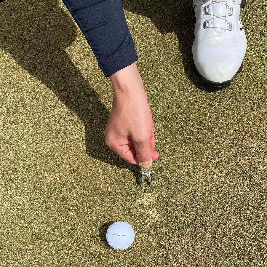 ゴルフ グリーンフォーク イニシャル 刻印 誕生石 12月 ゴルフ用品