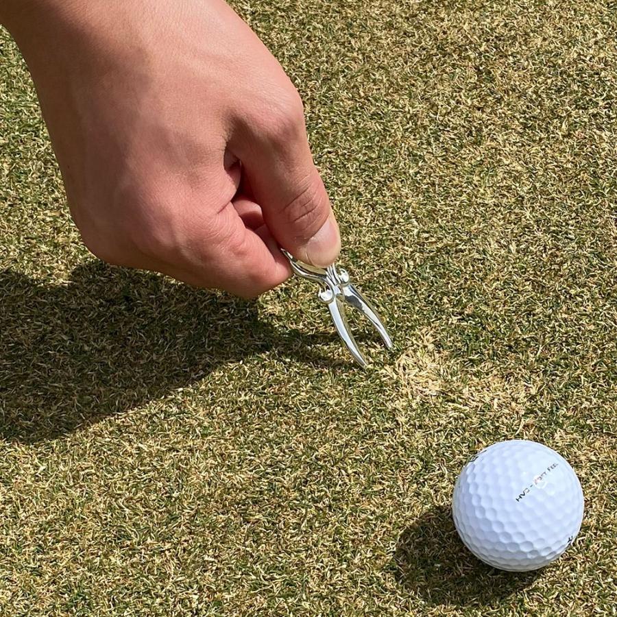 ゴルフ グリーンフォーク イニシャル 刻印 誕生石 12月 ゴルフ用品