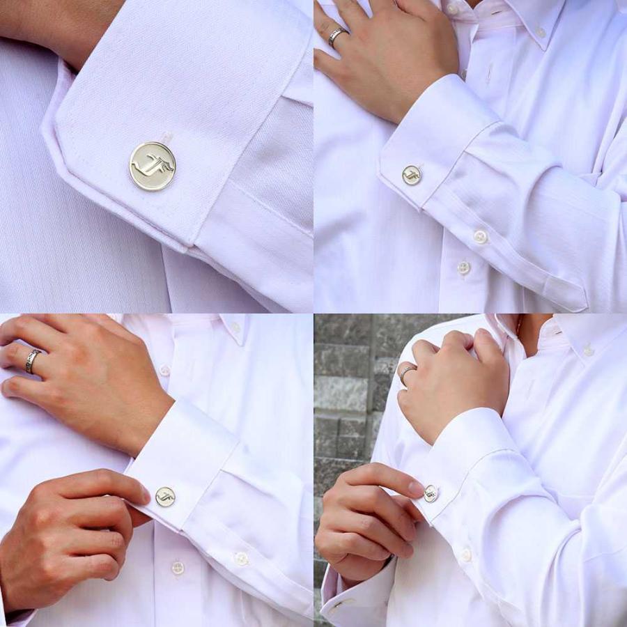 カフス カフスボタン オリジナル イニシャル 18k カフリンクス カフス カフスボタン オリジナル イニシャル 18k カフリンクス