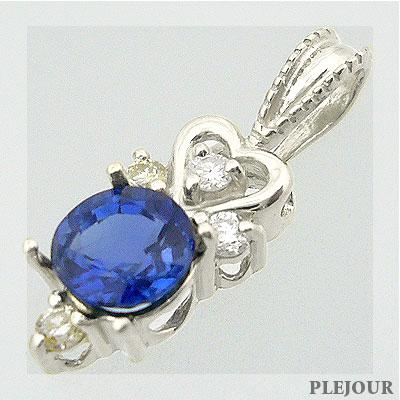 カイヤナイト ダイヤモンド シンプルK18WGペンダント ペンダント｜plejour