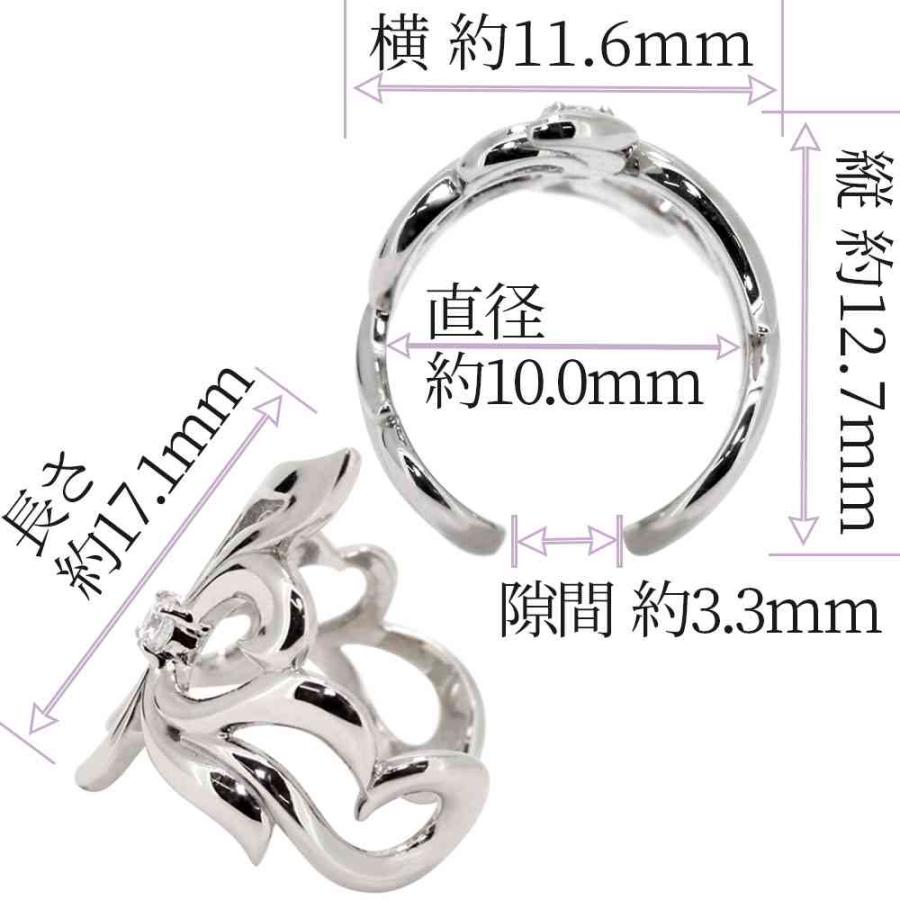 イヤーカフ メンズ ゴールド 18金 18k イヤカフ かっこいい 百合