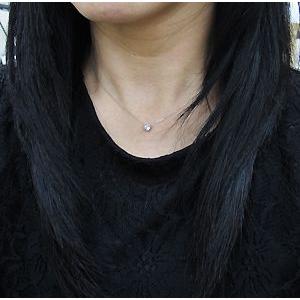 ダイヤモンド ペンダント 一粒 ダイヤモンドネックレス K18の画像