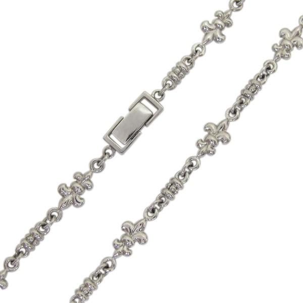 春夏新作 シルバーネックレス 百合の紋章 百合の紋章 人気 人気 メンズ