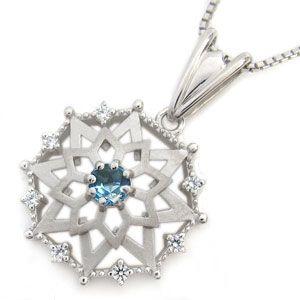 ネックレス レディース 星 ブルートパーズ ネックレス レディース 10金
