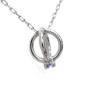 タンザナイト ネックレス 宇宙 惑星 ベビーリング 18金_5