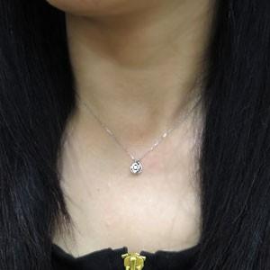 K18 ダイヤモンド 星 ネックレス 一粒 惑星 ペンダント : mh  