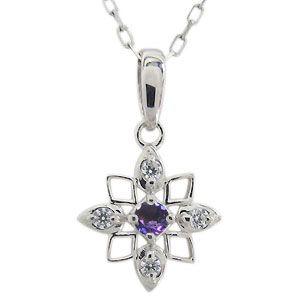 プラチナ ペンダント 星 アメジスト ネックレス クリスマス ポイント消化