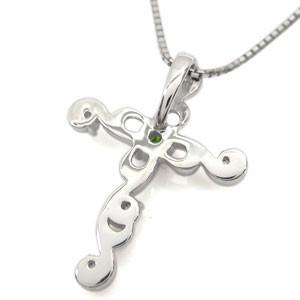 ★動作確認済み アラベスク ネックレス メンズ K18 ペリドット クロス ネックレス 【RI1279260860】(46015円)