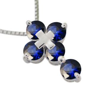 【新商品】 クロス ネックレス 18金 サファイアネックレス メンズ 【1133888986】(40786円)