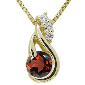 ガーネット ネックレス 10金 ネックレス レディース 人気 ネックレス