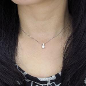 鑑定書付 ダイヤモンド ネックレス VVSクラス(0.25ct) ペンダント 