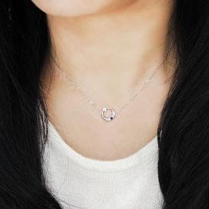 男の子向けプレゼント集結 サファイア ネックレス ペンダント K18 ネックレス 月モチーフ ネックレス ペンダント 商品コード Mh 0161 9 K18 Folliq4 Com