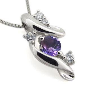 アメジスト 天然石 ネックレス レディース 人気 大人 SV925 上品 女性_3