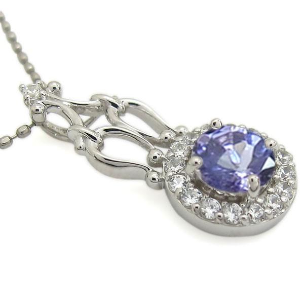 高評価続出！ プラチナ 取り巻き ネックレス タンザナイト アンティーク ペンダント クリスマス ポイント消化 【MYK1490601169】(53617円)