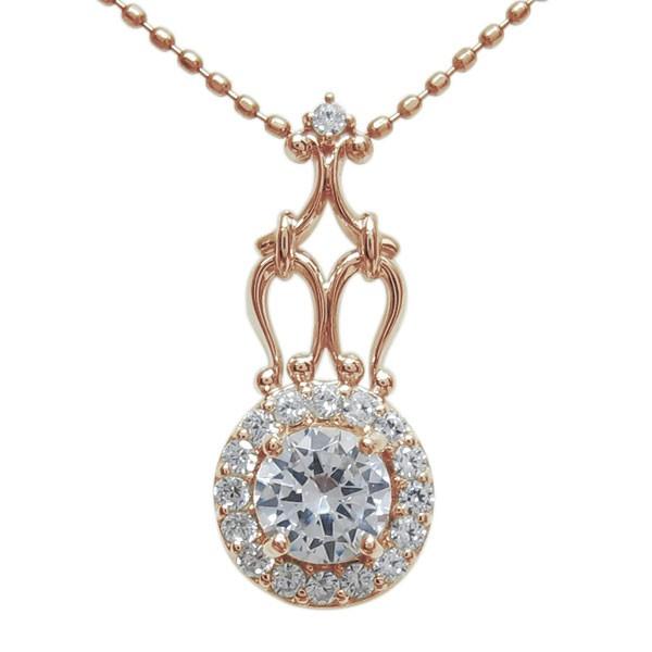 鑑定書付ネックレス ダイヤモンド ネックレス アンティーク VS(0.50ct) K18