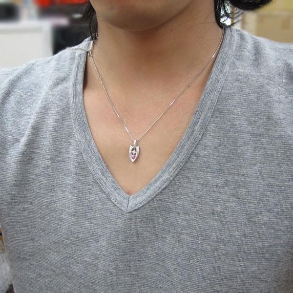 21高い素材 ペンダント アローヘッド ネックレス メンズ プラチナ プラチナ ポイント消化 クリスマス ペンダント 矢じり アローヘッド ピンク サファイアネックレス メンズアクセサリー Meorboston Org